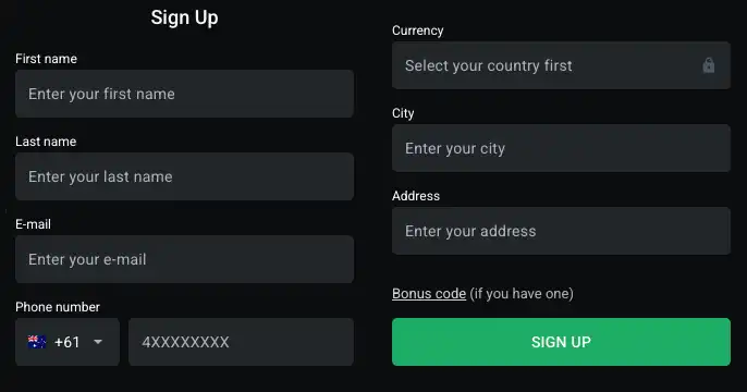 Leon Casino registration